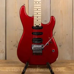 Charvel MJ Series SD1 24 HSS FR MRD Metallic Red elektrische gitaar met HSS-pickups, Floyd Rose tremolo en metallic rode afwerking
