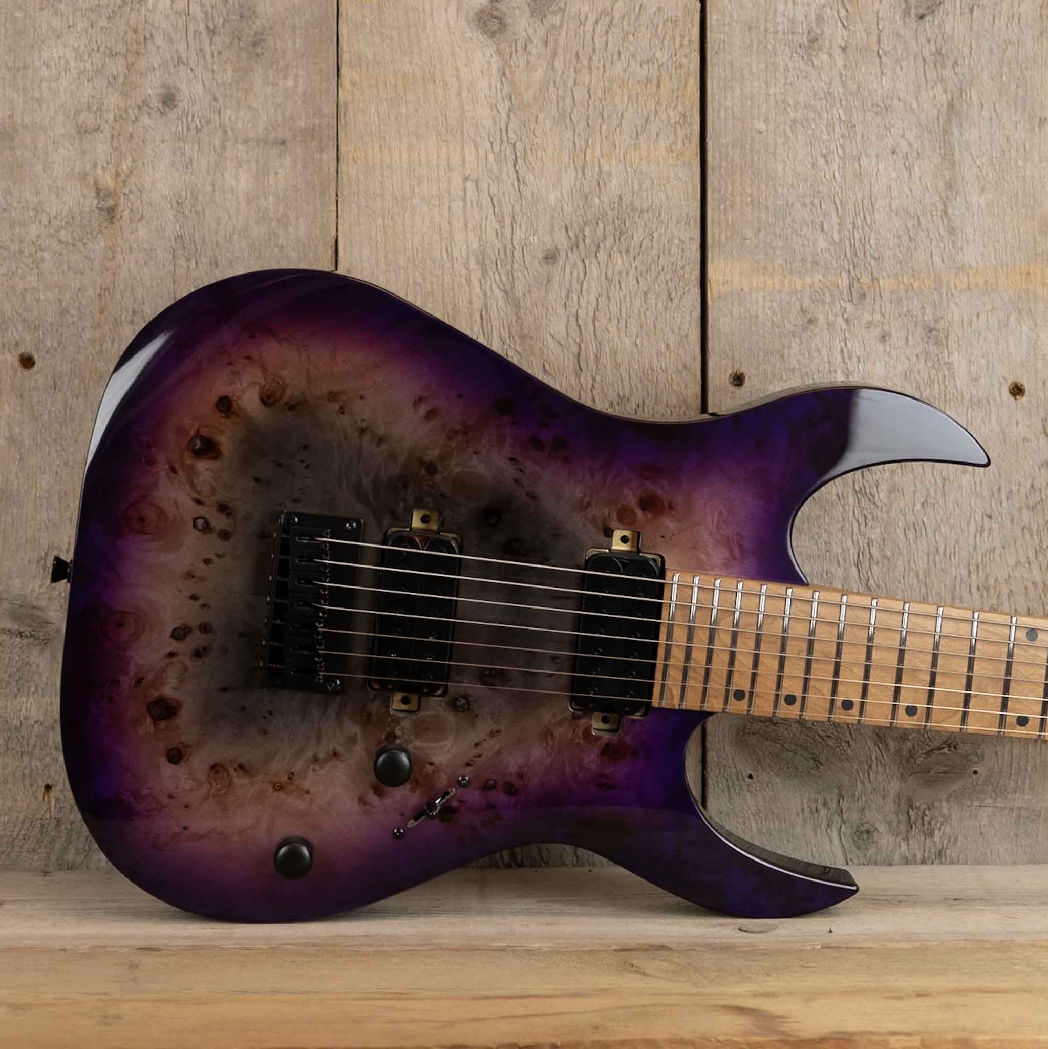 Spira Guitars S-457 Transparent Purple 7-string - Afbeelding 5